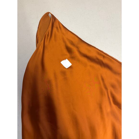 RTR sz 2 Obando collective copper silky one shoulder sleeveless maxi gown solid - Picture 4 of 7